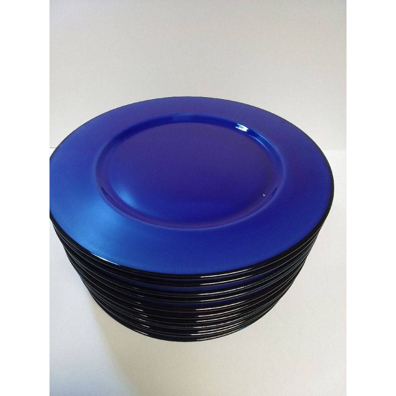 LOT D\'ASSIETTES BLEUE