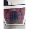 CADRE GEOMETRIQUE VASARELY 