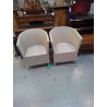FAUTEUIL DE JARDIN ROTIN BLANC 