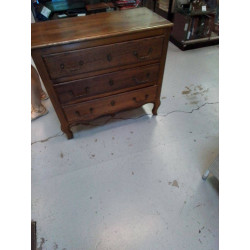 COMMODE CHENE 3 TIROIRS