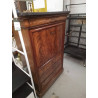 SECRETAIRE ACAJOU MARBRE A RESTAURER