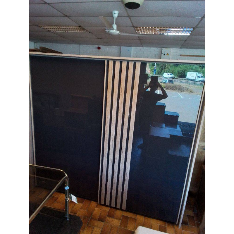 ARMOIRE MODERNE 2 PORTES COULISSANTES 