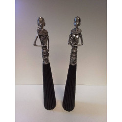 LOT STATUETTES AFRICAINE...