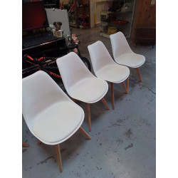 LOT DE 4 CHAISES MODERNE...