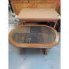 TABLE BASSE CARRELÉE 