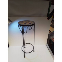 REPOSE PLANTE FAIENCE BLEU 