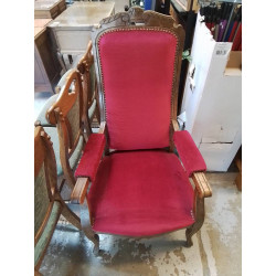 VOLTAIRE TISSU ROUGE 