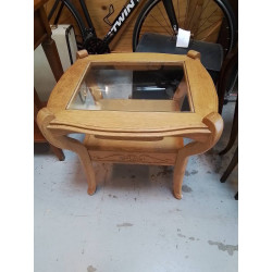 TABLE BASSE PLATEAU VERRE 