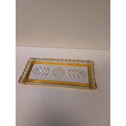 PLAT A CAKE EN VERRE 
