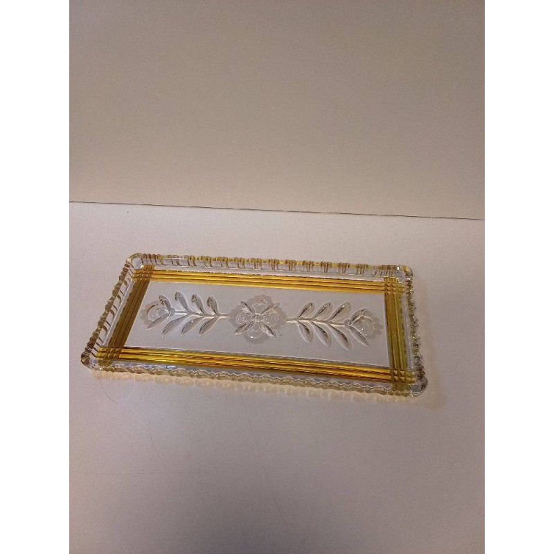 PLAT A CAKE EN VERRE 