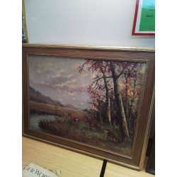 HUILE SUR TOILE LA FORET 
