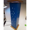 LAMPE BOIS BLEUE