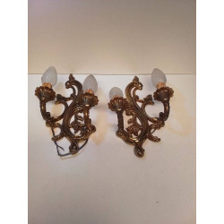 LOT DAPPLIQUES METAL DORÉ 