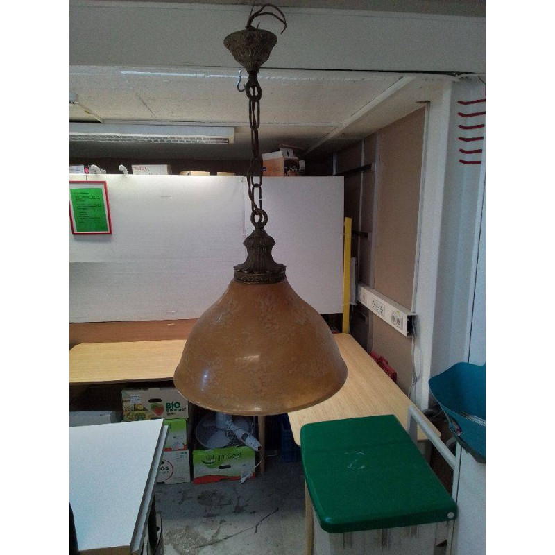 LUSLTRE VINTAGE VERRE AMBRÉ 