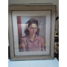 PORTRAIT AU PASTEL D\'UNE JEUNE FEMME 