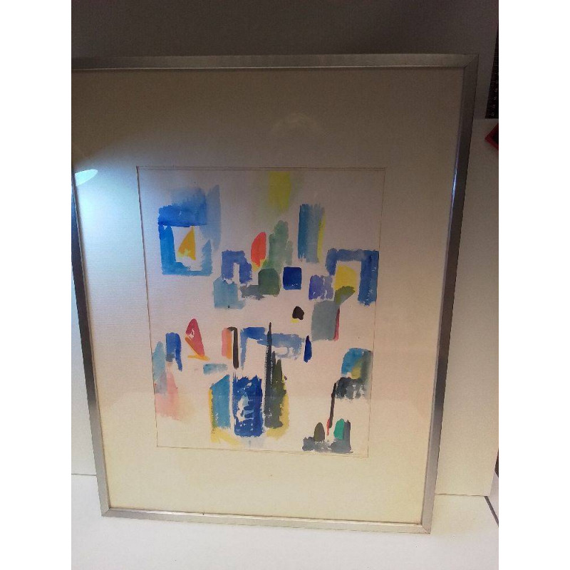 PEINTURE ABSTRAITE SIGNÉE 