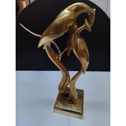 SCULPTURE ART DECO EN LAITON 