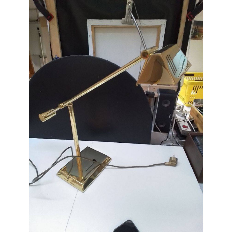 LAMPE BUREAU VINTAGE LAITON HILLEBRAND ANNÉES 70