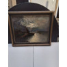 HUILE SUR BOIS THEME MARINE SIGNEE 