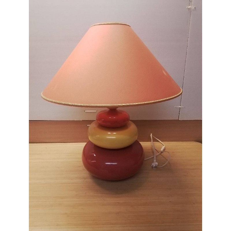 LAMPE A POSER ORANGE ET JAUNE 
