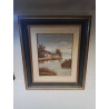 HUILE SUR TOILE BORD DE RIVIÈRE 