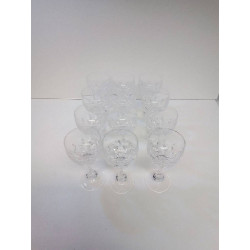 LOT VERRES EN CRISTAL