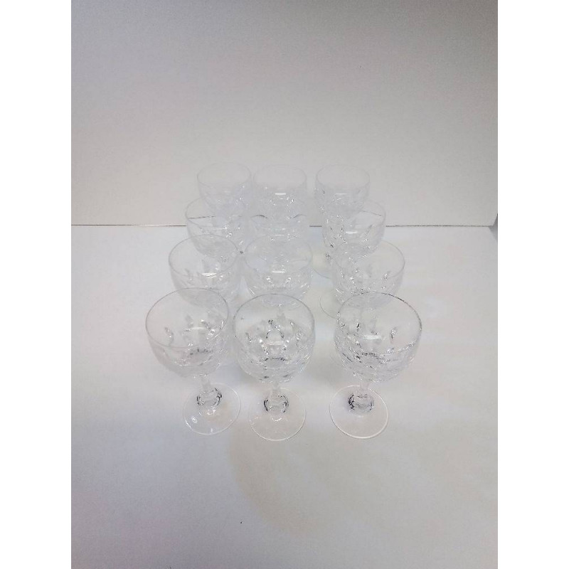 LOT VERRES EN CRISTAL