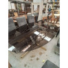 TABLE VINTAGE PLATEAU VERRE