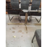 TABLE VINTAGE PLATEAU VERRE