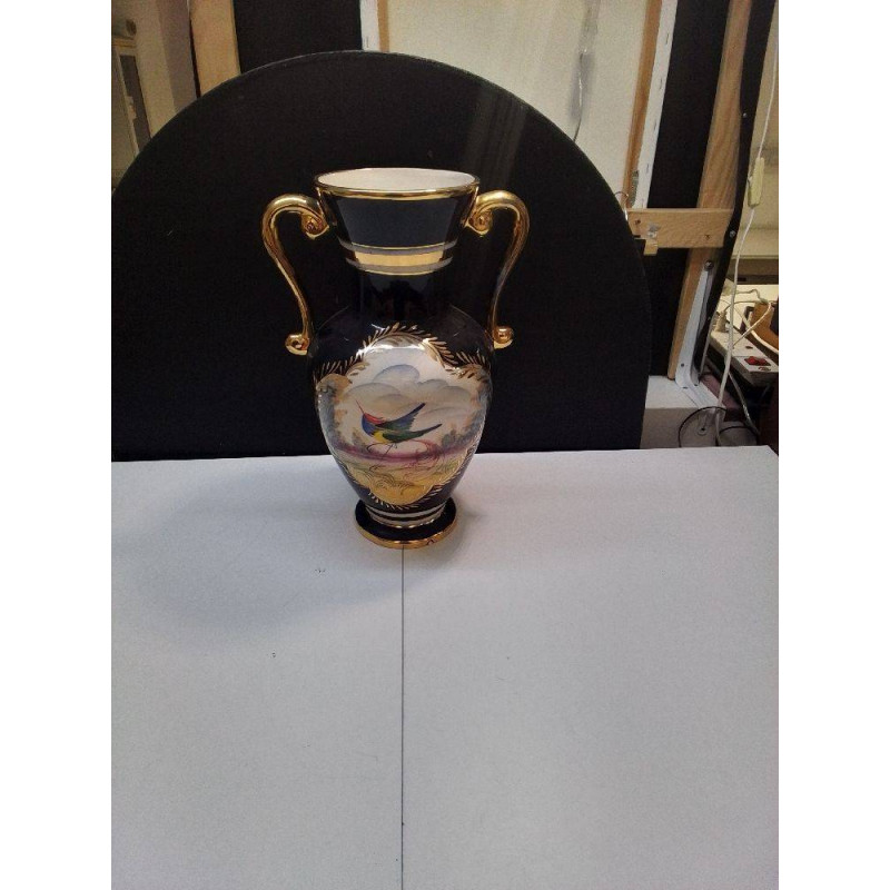 VASE BLEU DÉCO OISEAU