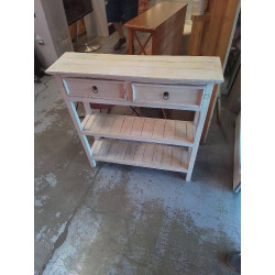CONSOLE CERUSE 2 TIROIRS