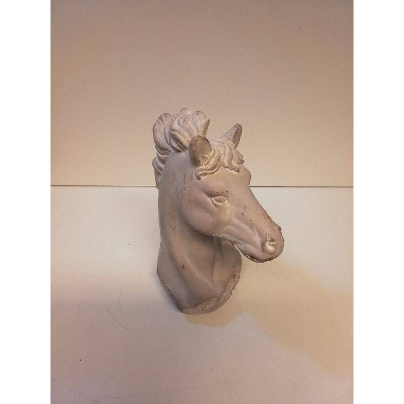 TETE DE CHEVAL EN PLATRE 