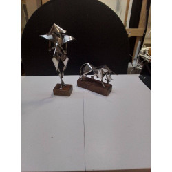STATUETTE METAL FIN