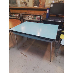 TABLE FORMICA BLEU AVEC...