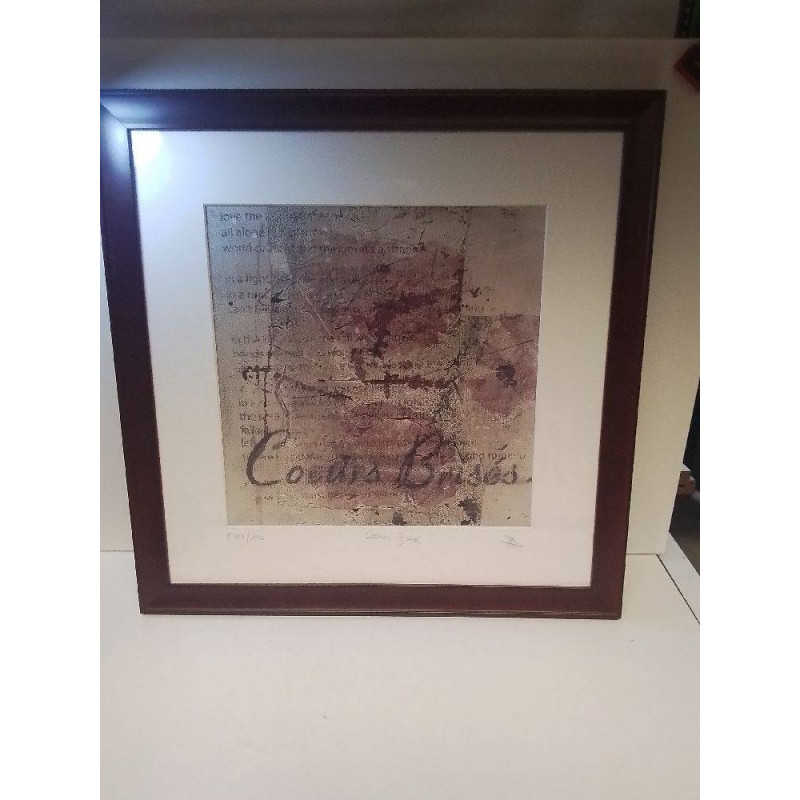 LITHOGRAPHIE COEUR BRISE 