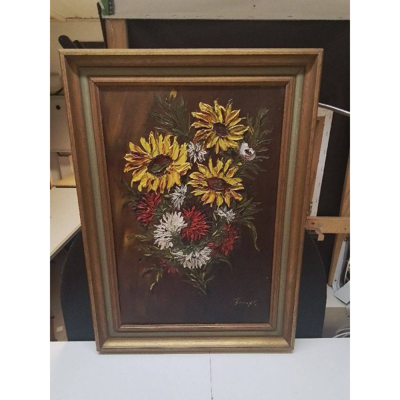 HUILE SUR TOILE REHAUSSER SIGNEE J COPPENS