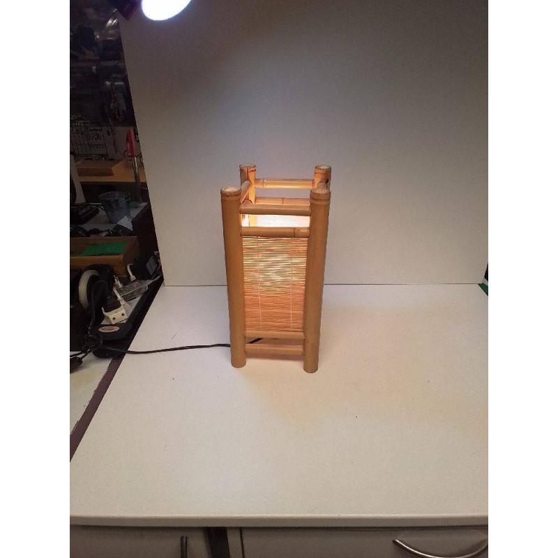 LAMPE A POSER CARRÉ BAMBOU 