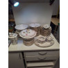 SERVICE PORCELAINE DE LIMOGES MOTIF FLEURS