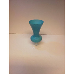 VASE VINTAGE VERRE BLEU