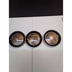 LOT DE 3 PEINTURES MINIATURES 