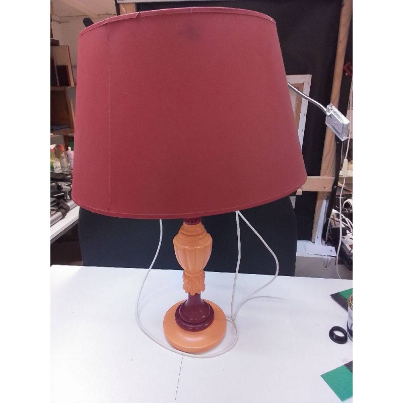 LAMPE A POSER ALBATRE ORANGE 