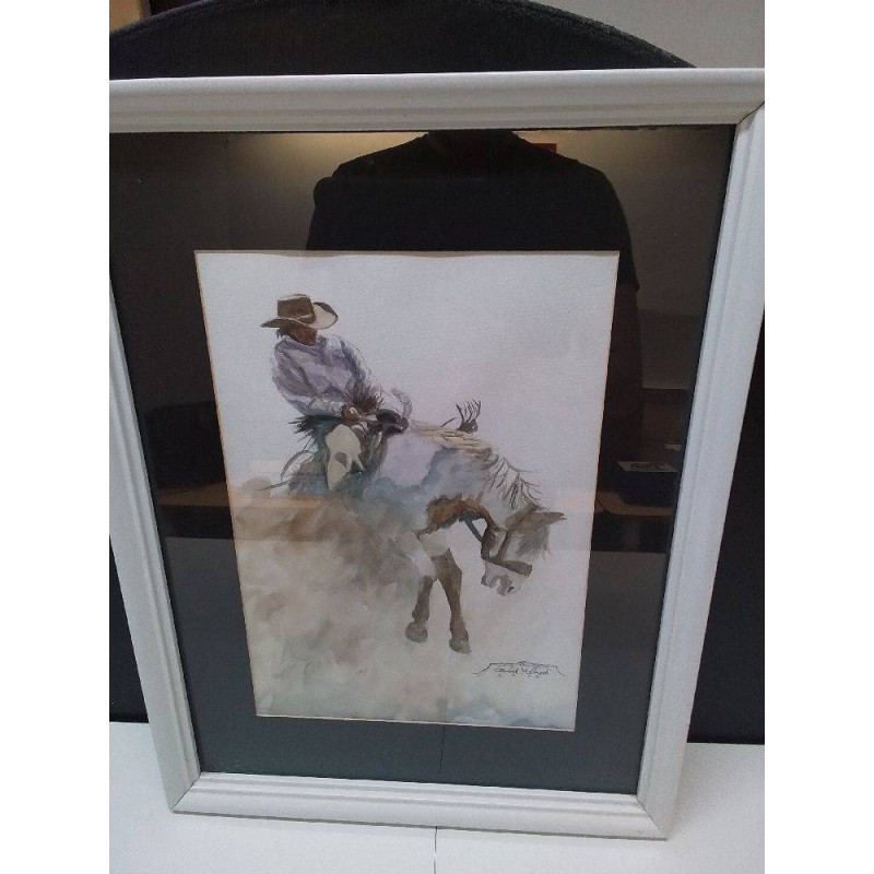 AQUARELLE COW BOY 