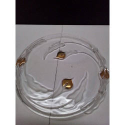 PLATEAU EN VERRE 