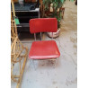 CHAISE METAL DESSUS ROUGE 