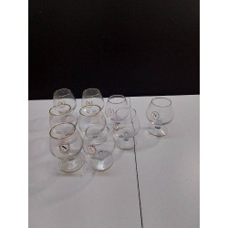 LOT DE VERRES A COGNAC...
