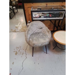 FAUTEUIL VINTAGE GRIS