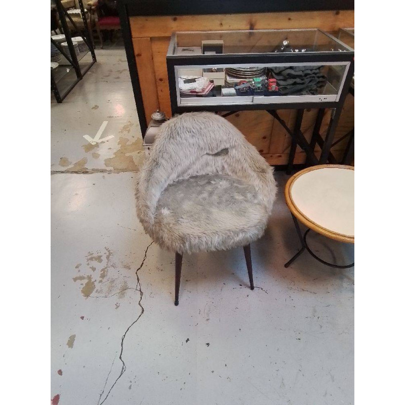 FAUTEUIL VINTAGE GRIS