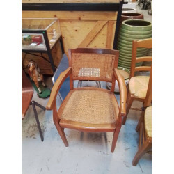FAUTEUIL BOIS ET CANAGE *