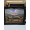 HUILE SUR PANNEAU ENCADREMENT NOIR PEINTURE SIGNÉE KLEIN 