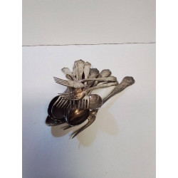 LOT COUVERT METAL ARGENTR